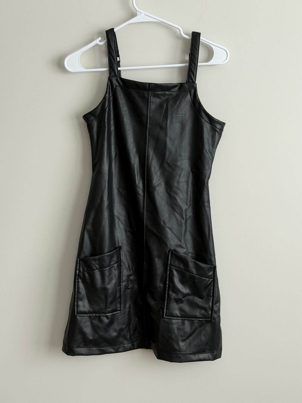 Abercrombie Kids Faux Leather Mini Dress Girls Size 15/16